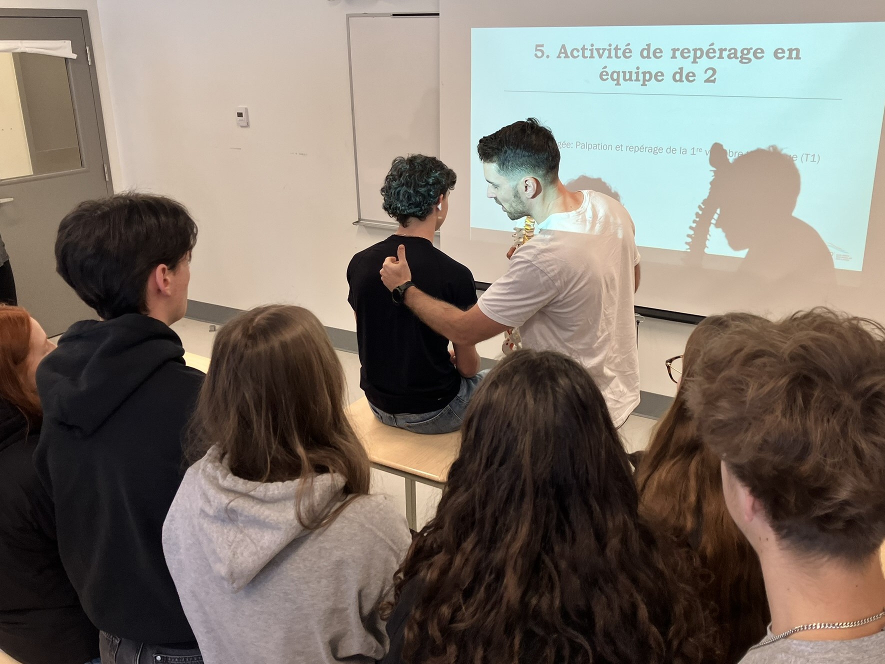 Atelier offert en Techniques de physiothérapie lors des journées immersives.

(Photo gracieuseté)
