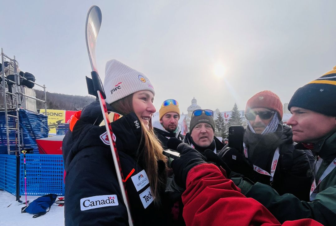 Valérie Grenier lors de la Coupe du monde Tremblant PwC en décembre dernier. Photo: Médialo – Patrice Francoeur