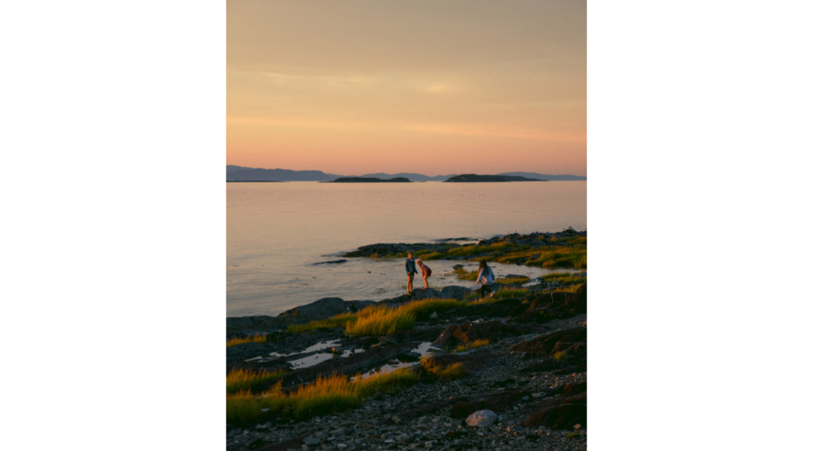 Coucher de soleil à Côté Est à Kamouraska. Photo GouvQc Jeanne Rondeau-Ducharme