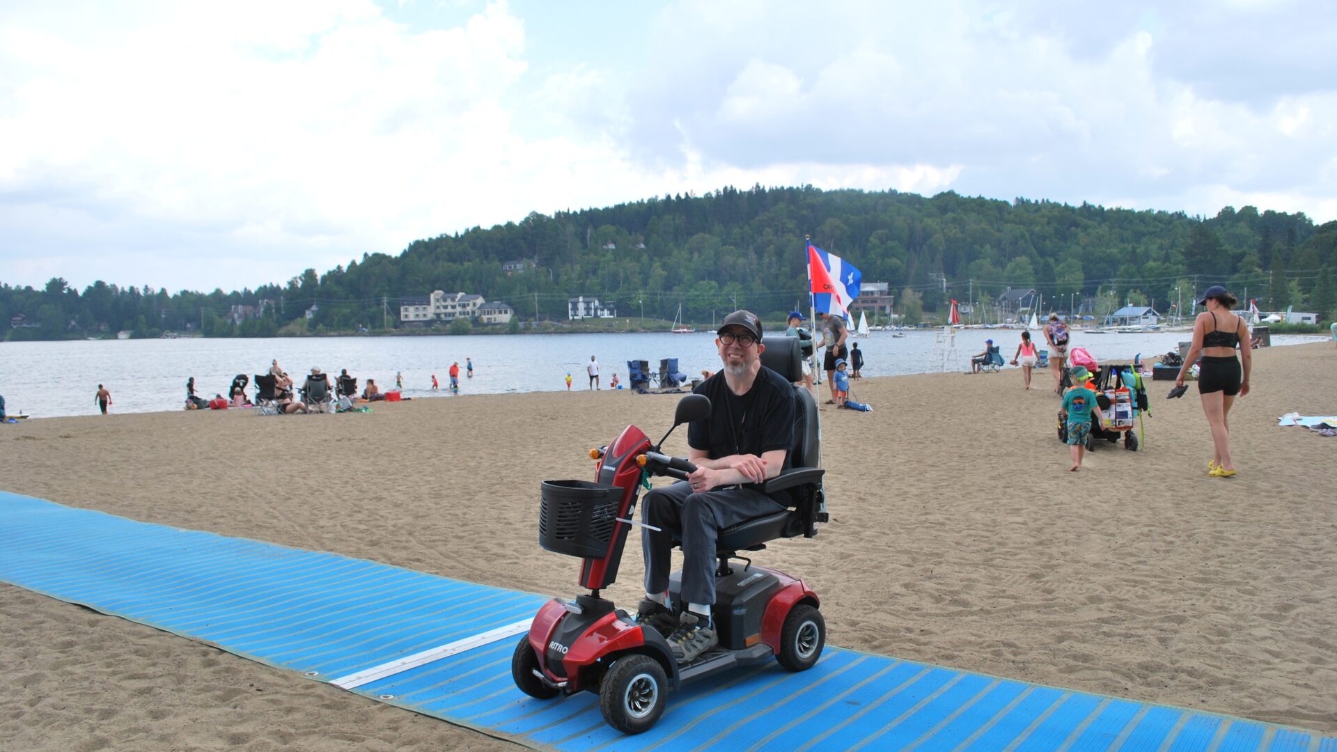 Charles Archambault à la plage Major.
Photo Médialo – Gabrielle Sarthou
