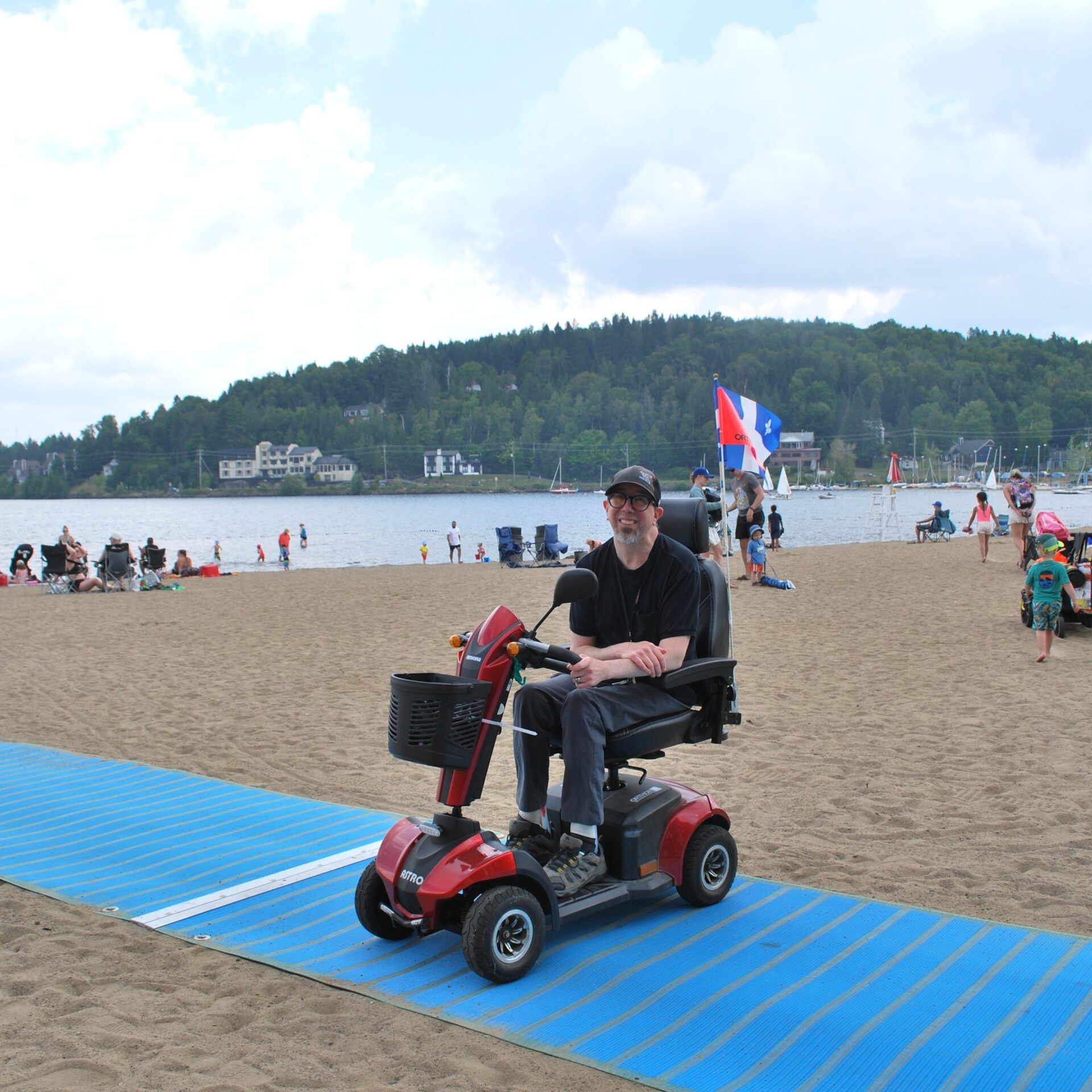 Charles Archambault à la plage Major.
Photo Médialo – Gabrielle Sarthou
