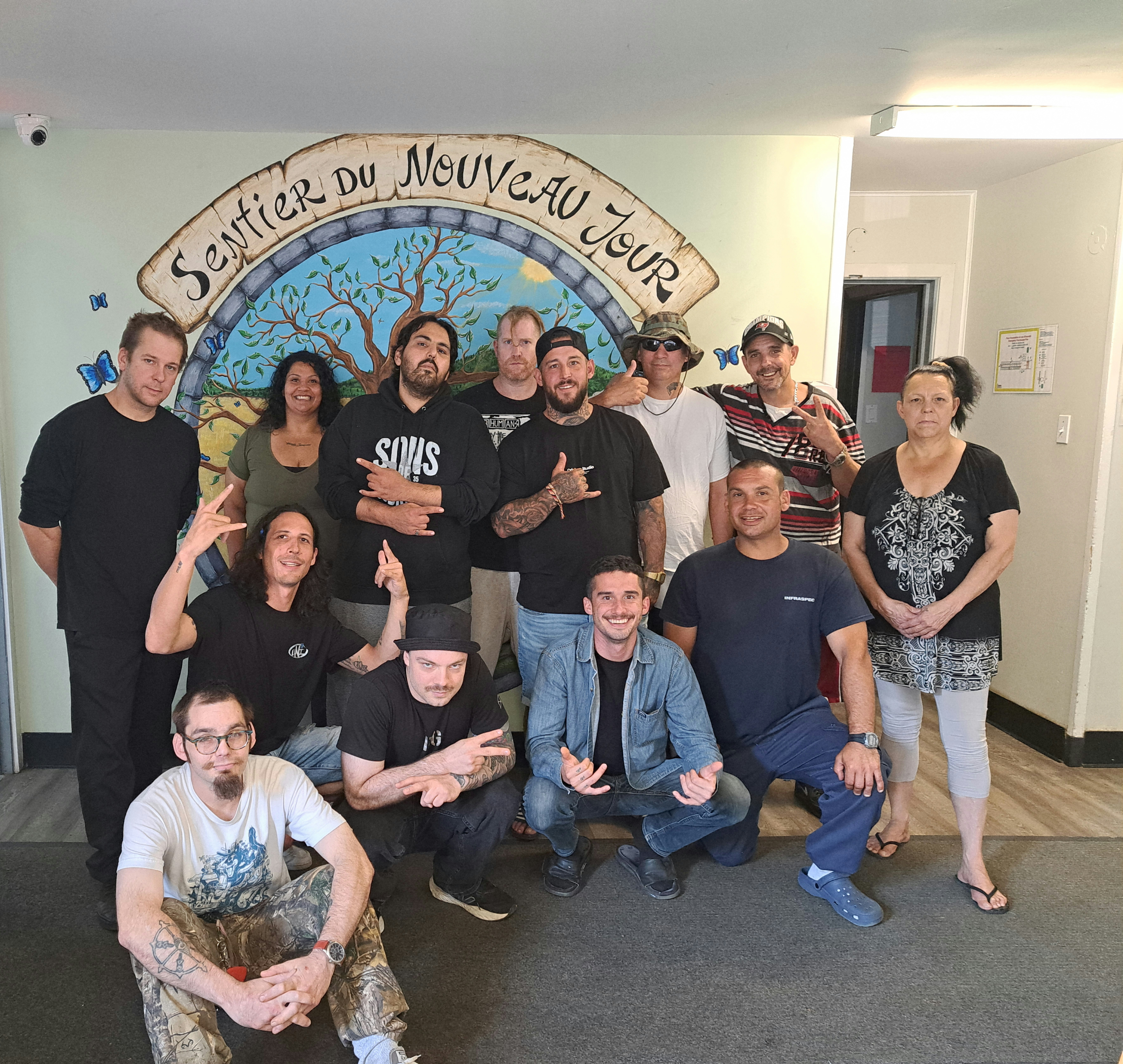 Les participants qui ont cocréé la chanson 
Photo gracieuseté 
