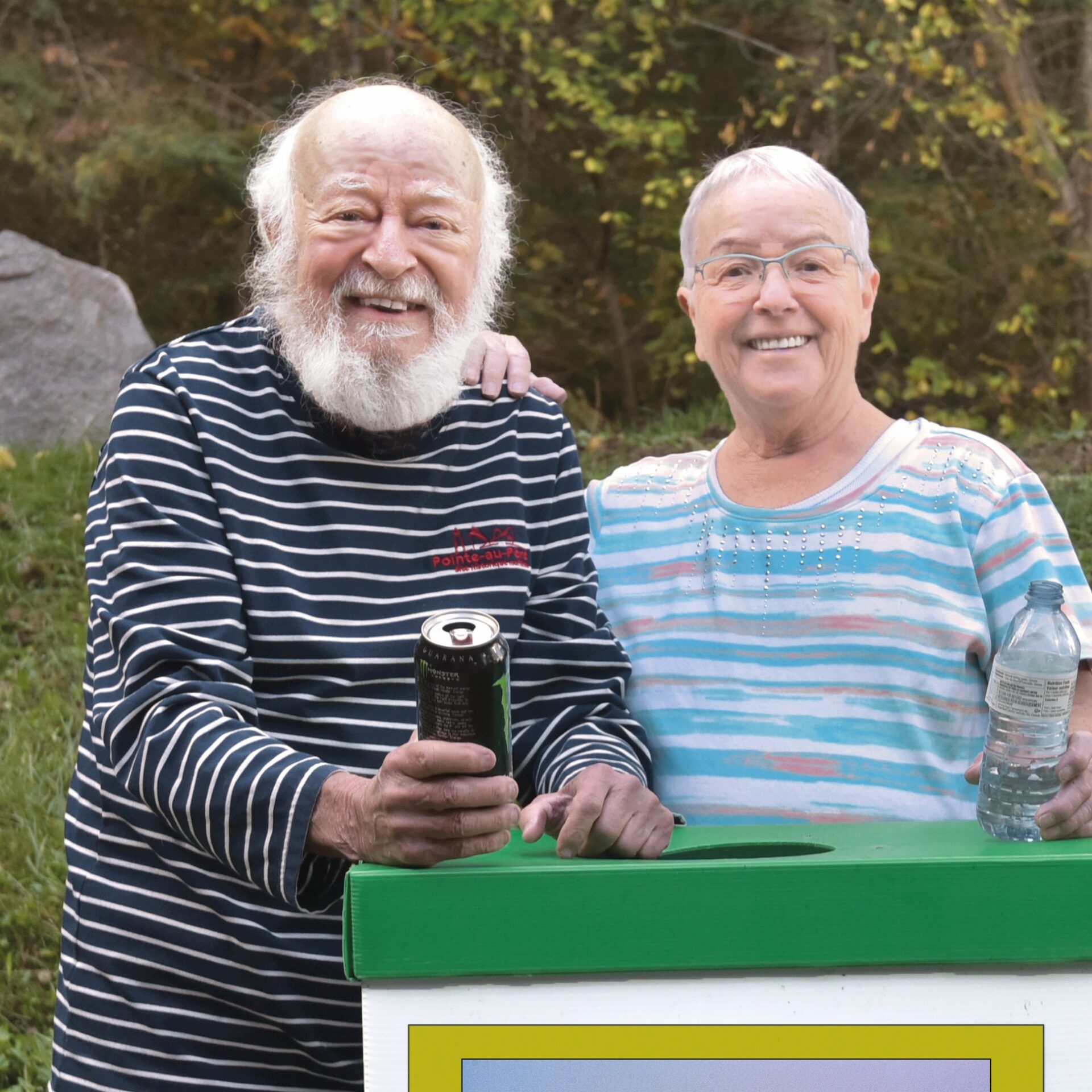 Claudette Perron et Richard Lavertue, fondateurs d'une bouteille à la «mère». Photo gracieuseté