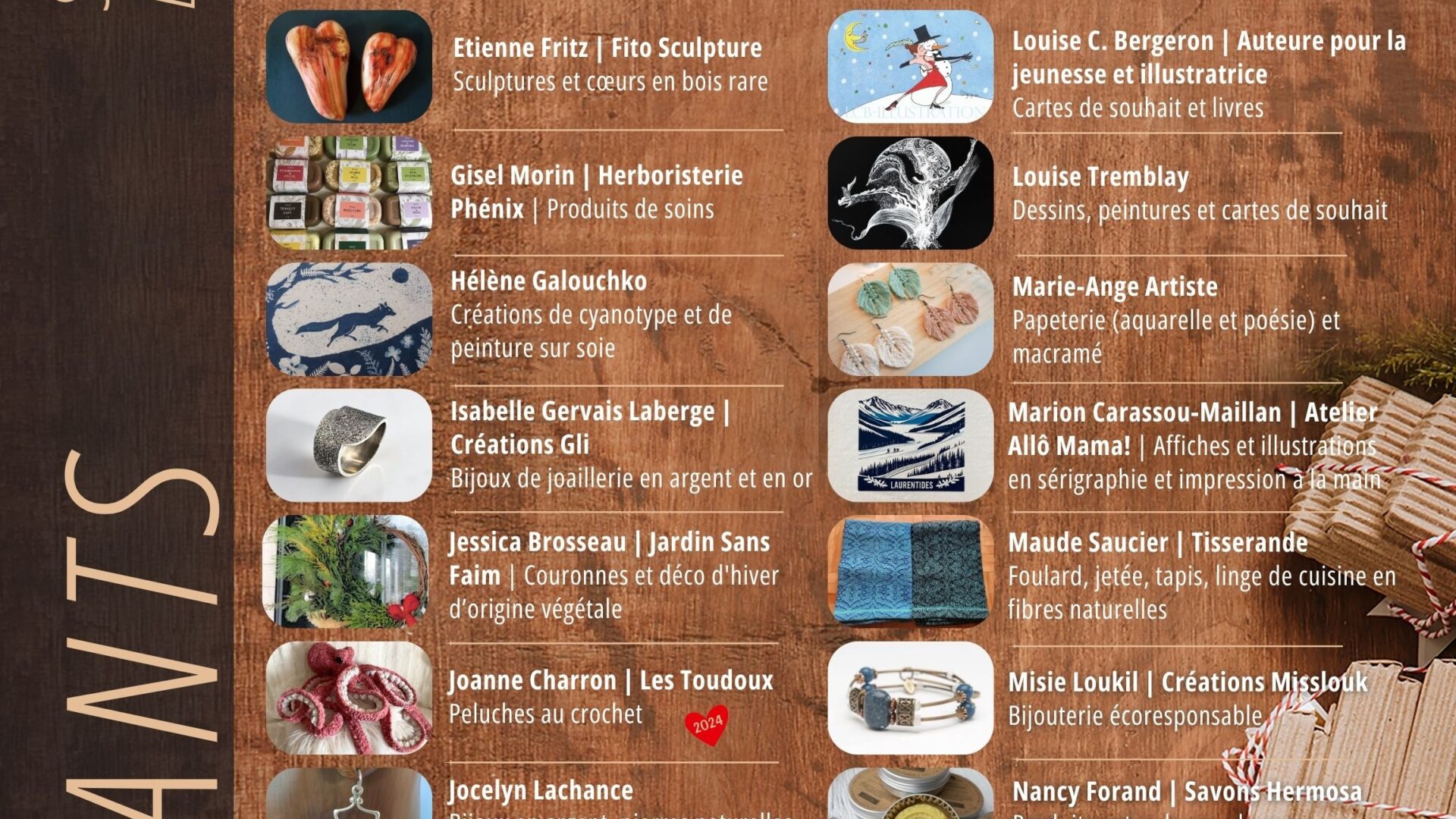 Salon des artisans de Val-David. Photo gracieuseté