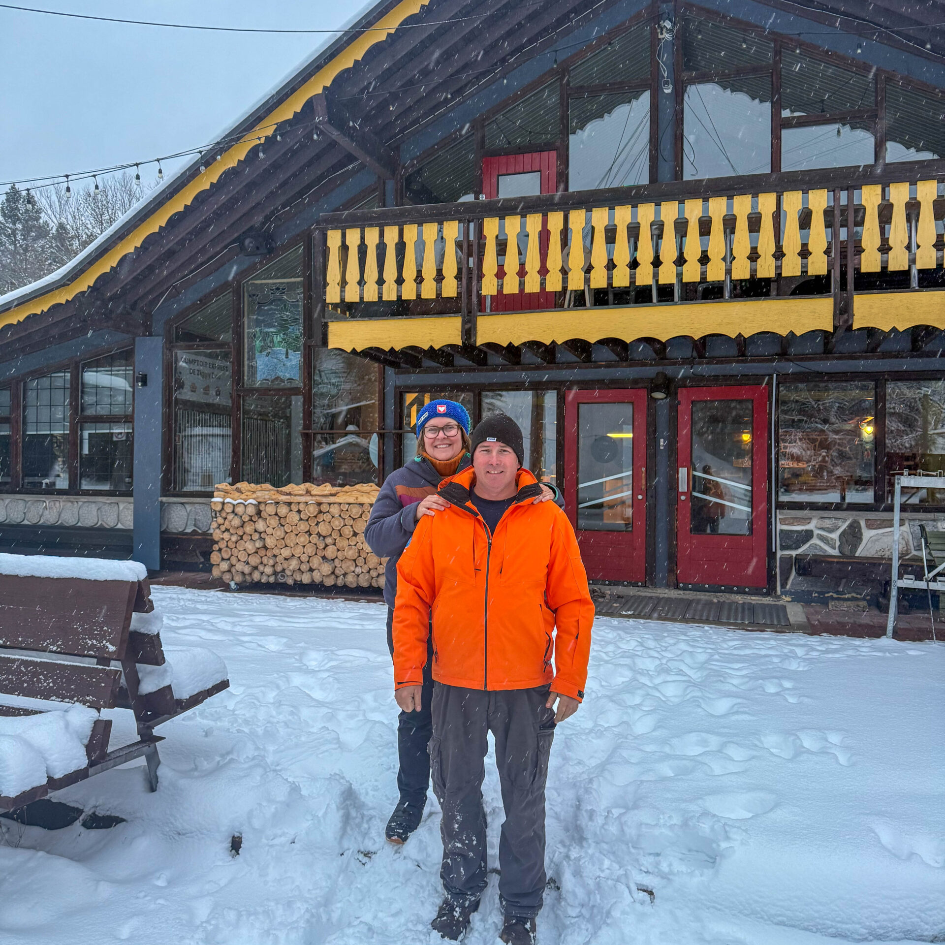 Isabelle Émond et Luc Beaujean, propriétaires de Ski Vallée Bleue. Photo gracieuseté 