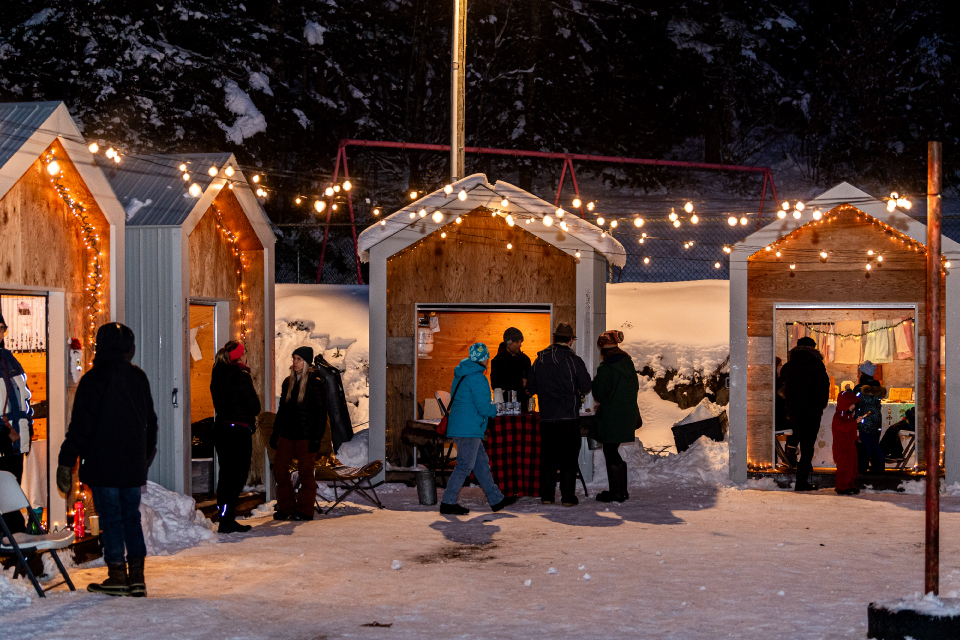 La Féria des fêtes et du marché de Noël de Val-Morin. Photo Isabelle Michaud 