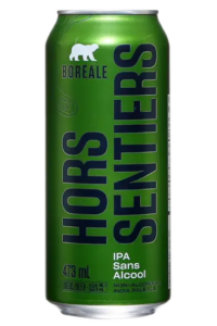 Bière Boréal sans alcool. Photo gracieuseté SAQ
