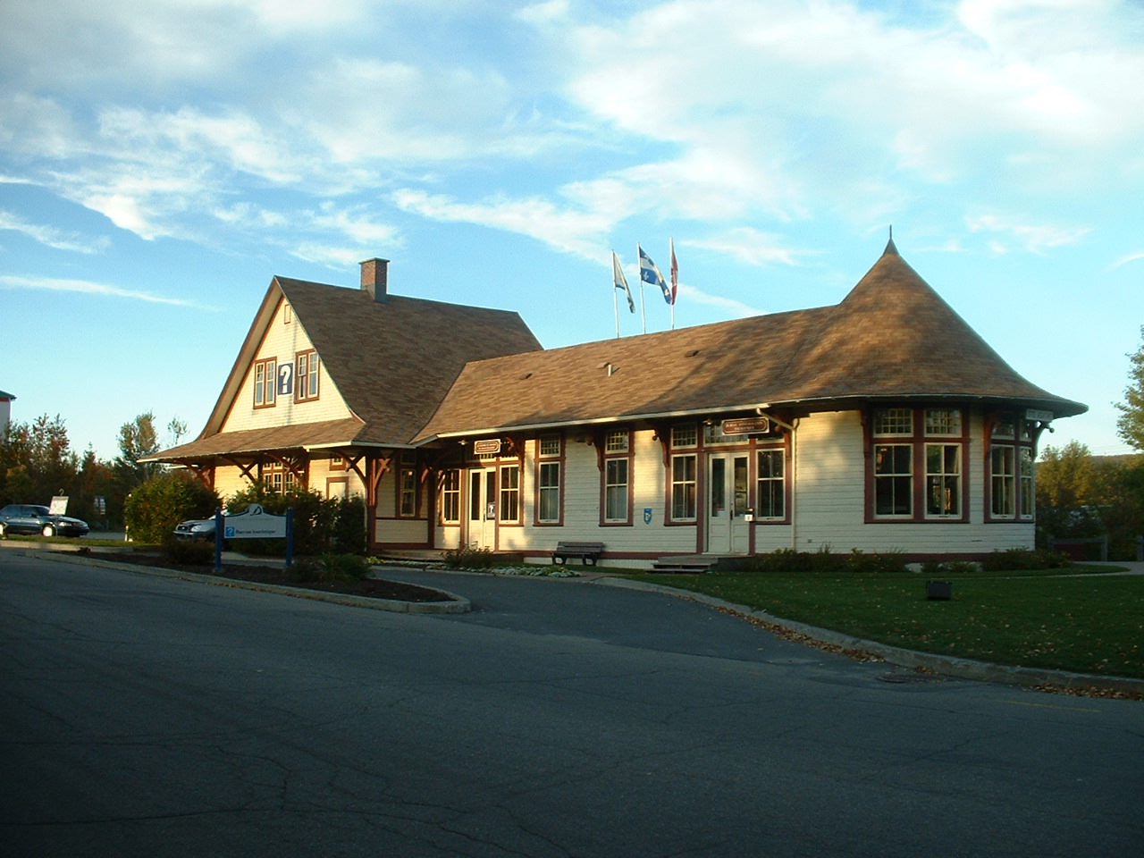 La gare du P’tit Train du Nord de Sainte-Agathe. Photo MRC des Laurentides 
