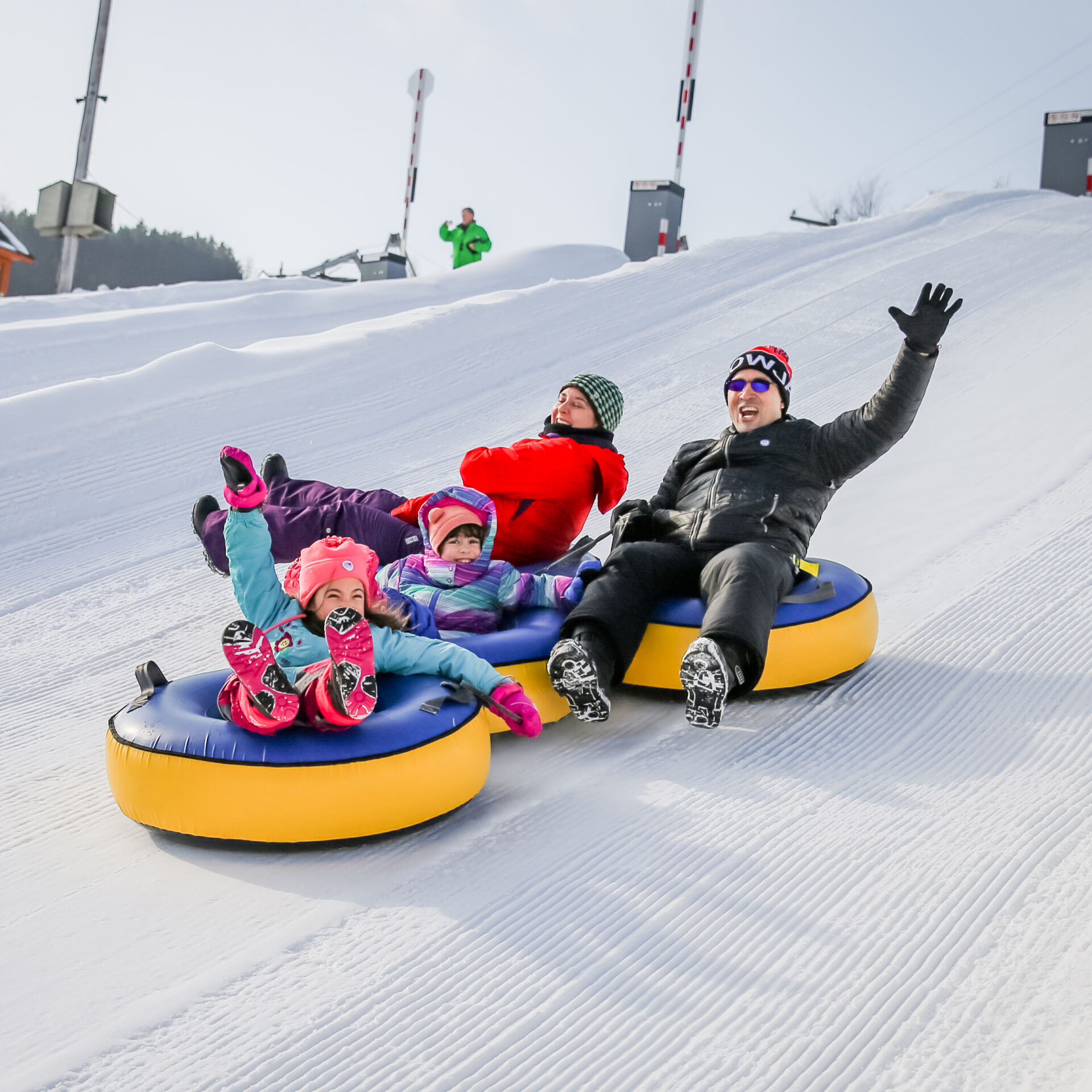 Glissades à Aventures Neige. Photo gracieuseté