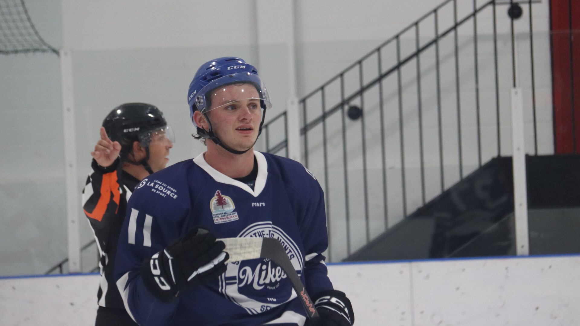 Sur la photo, le joueur de l'équipe agathoise Olivier Tourchot. Photo gracieuseté Francis Millaire