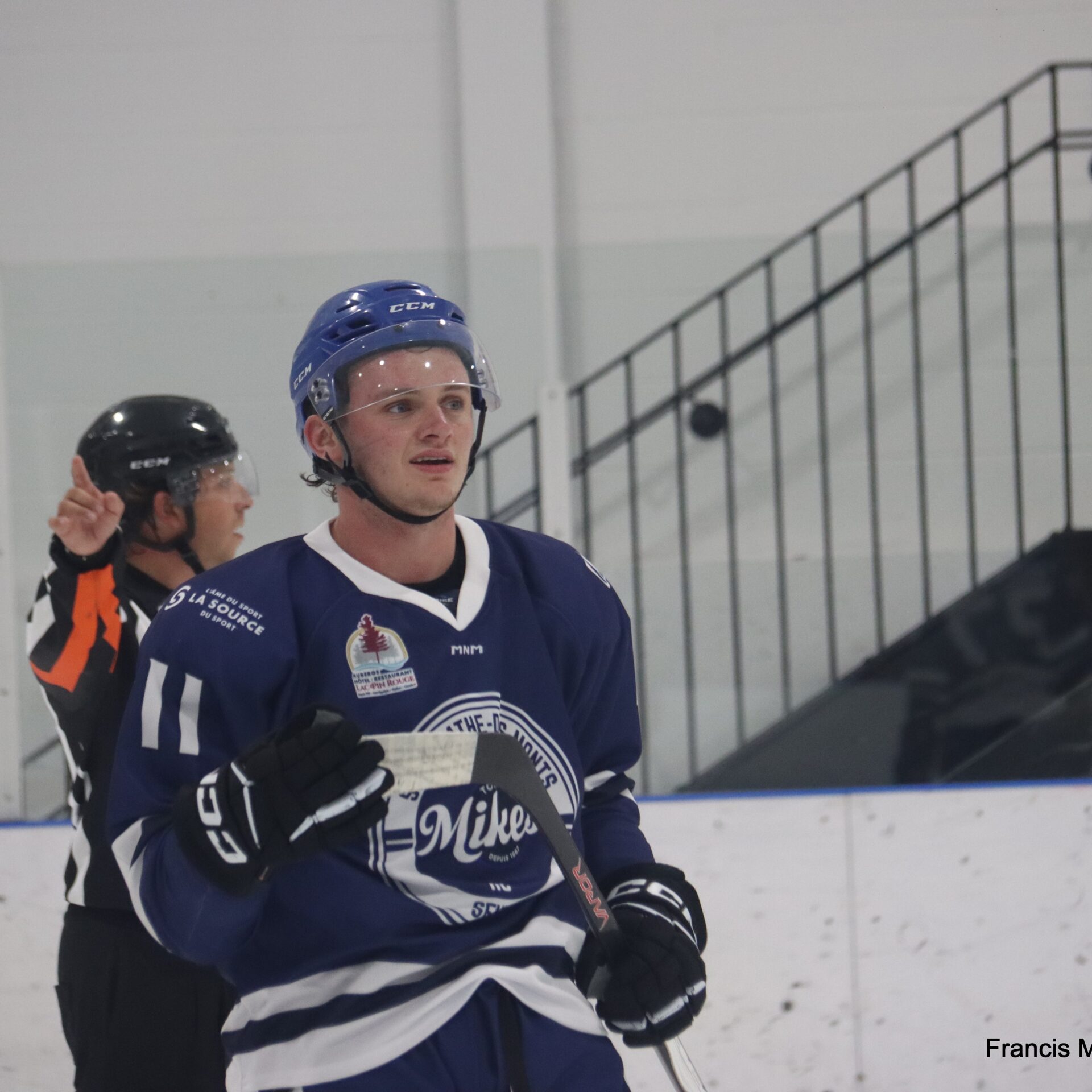 Sur la photo, le joueur de l'équipe agathoise Olivier Tourchot. Photo gracieuseté Francis Millaire