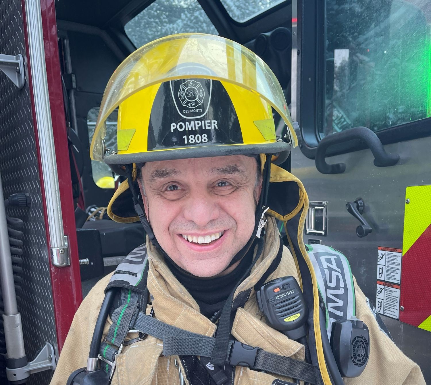 Guillermo Grasso, pompier à la RIDM. Photo gracieuseté 