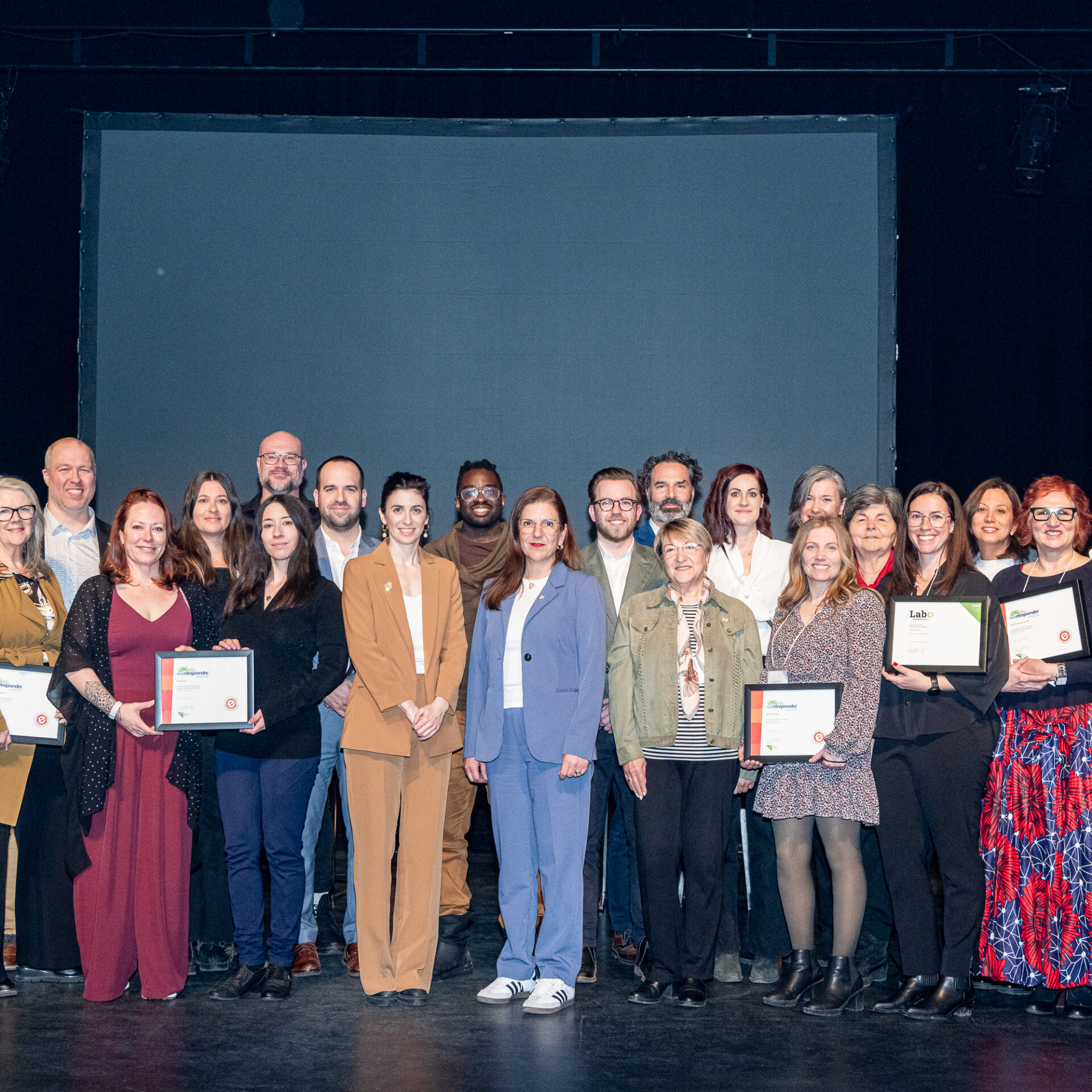 Remise des prix lors du Gala Entrepreneur. Photo Isabelle Michaud 