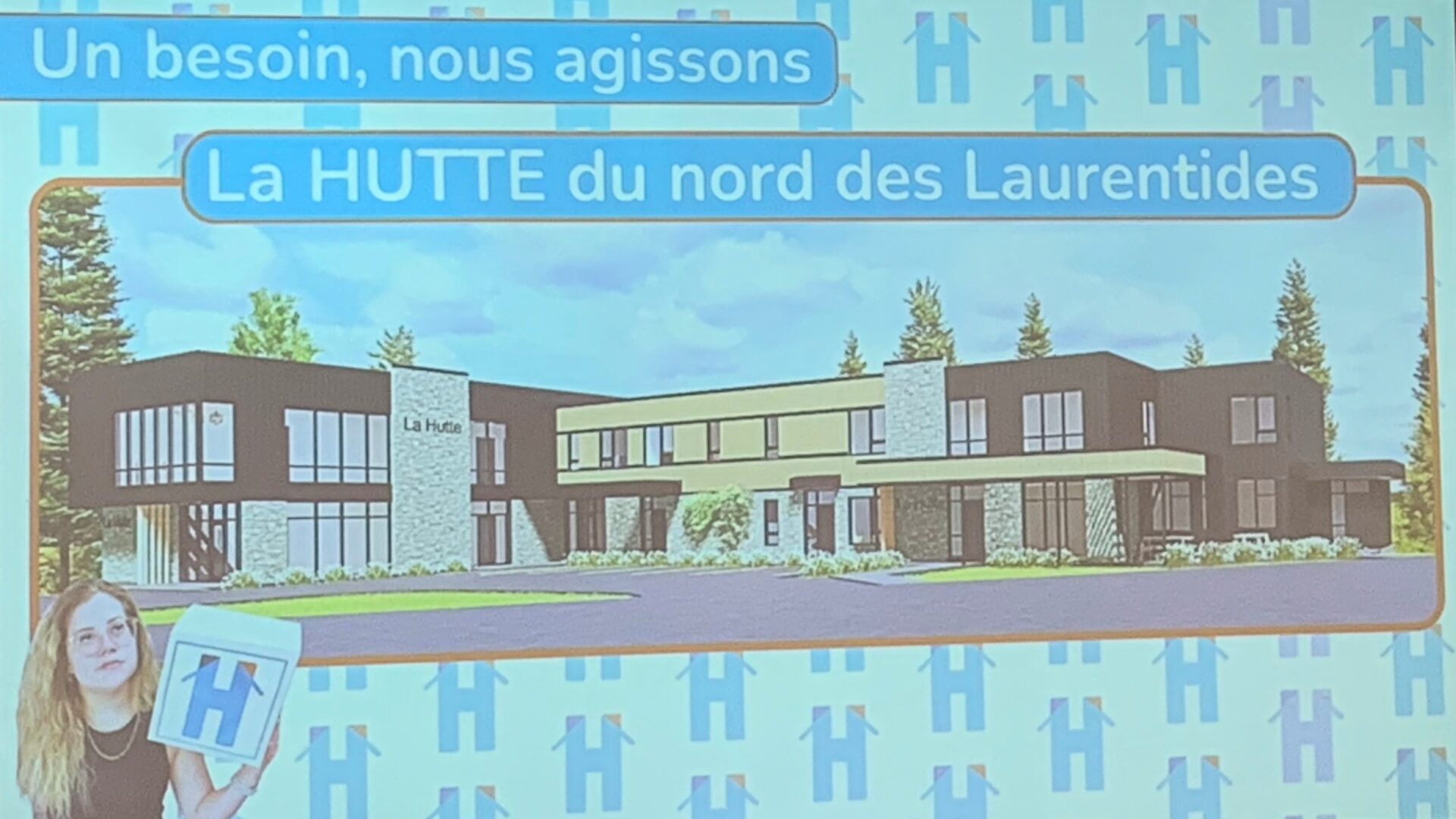 Projet de La Hutte des Laurentides. Photo Médialo - Emmanuelle Mozayan-Verschaeve
