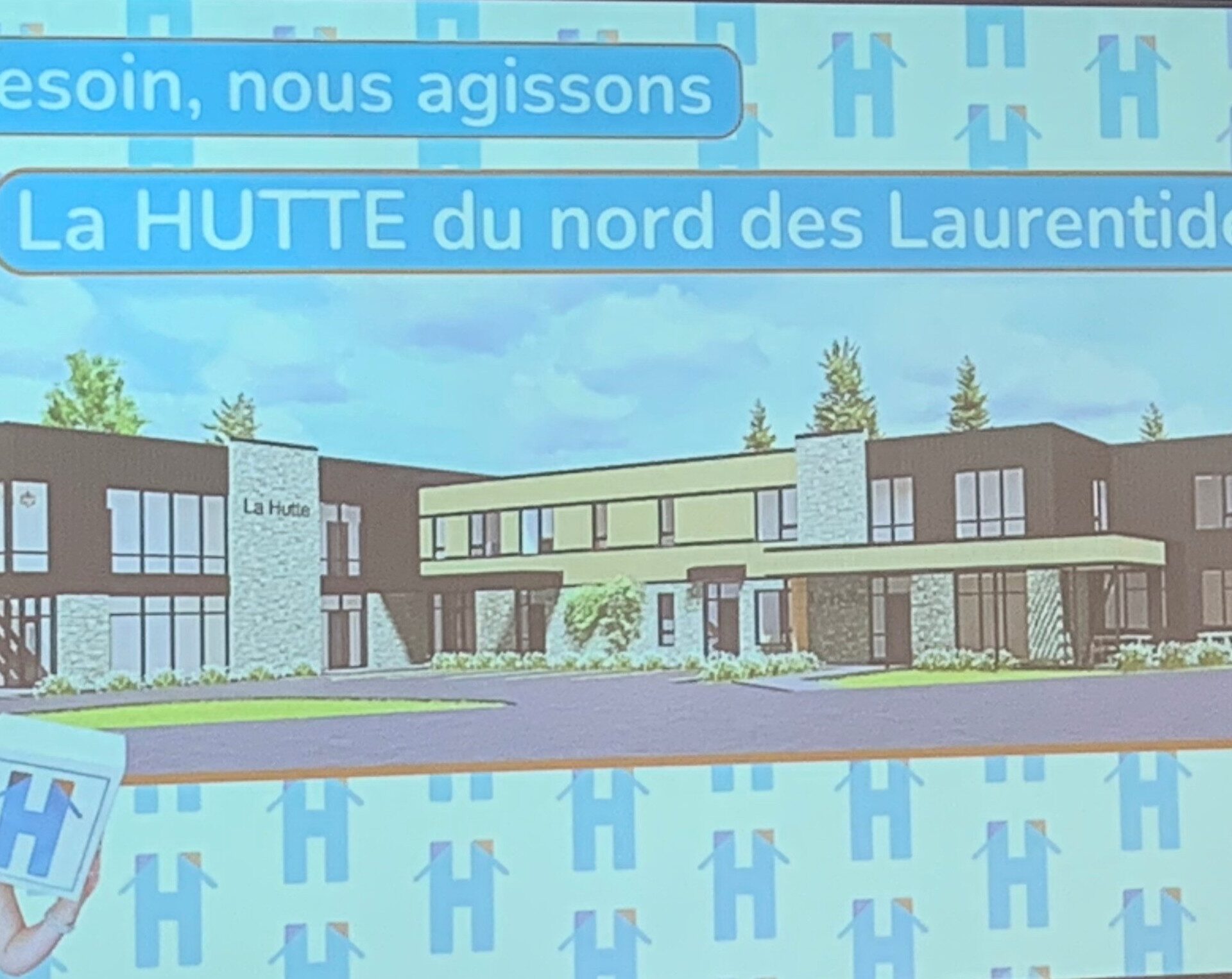 Projet de La Hutte des Laurentides. Photo Médialo - Emmanuelle Mozayan-Verschaeve
