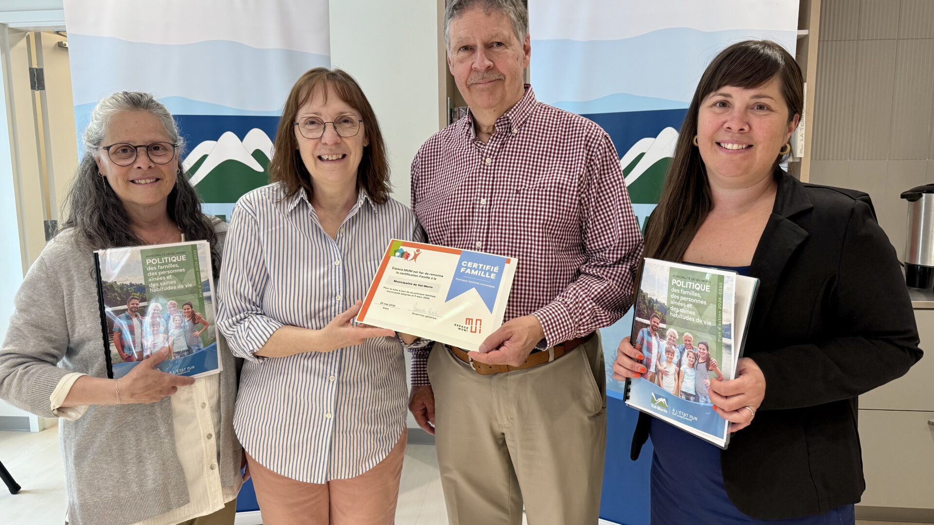 La Municipalité de Val-Morin lance sa nouvelle Politique des familles, des personnes aînées et des saines habitudes de vie. Photo gracieuseté 