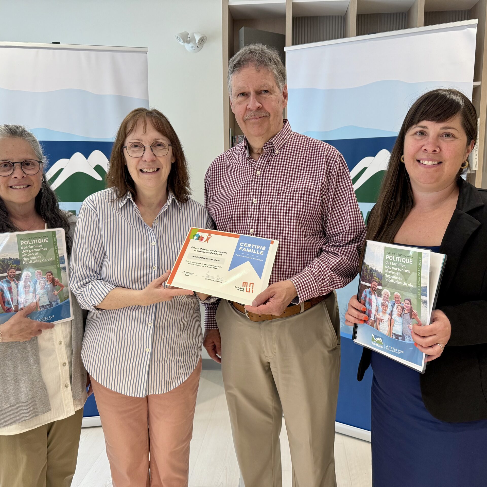 La Municipalité de Val-Morin lance sa nouvelle Politique des familles, des personnes aînées et des saines habitudes de vie. Photo gracieuseté 