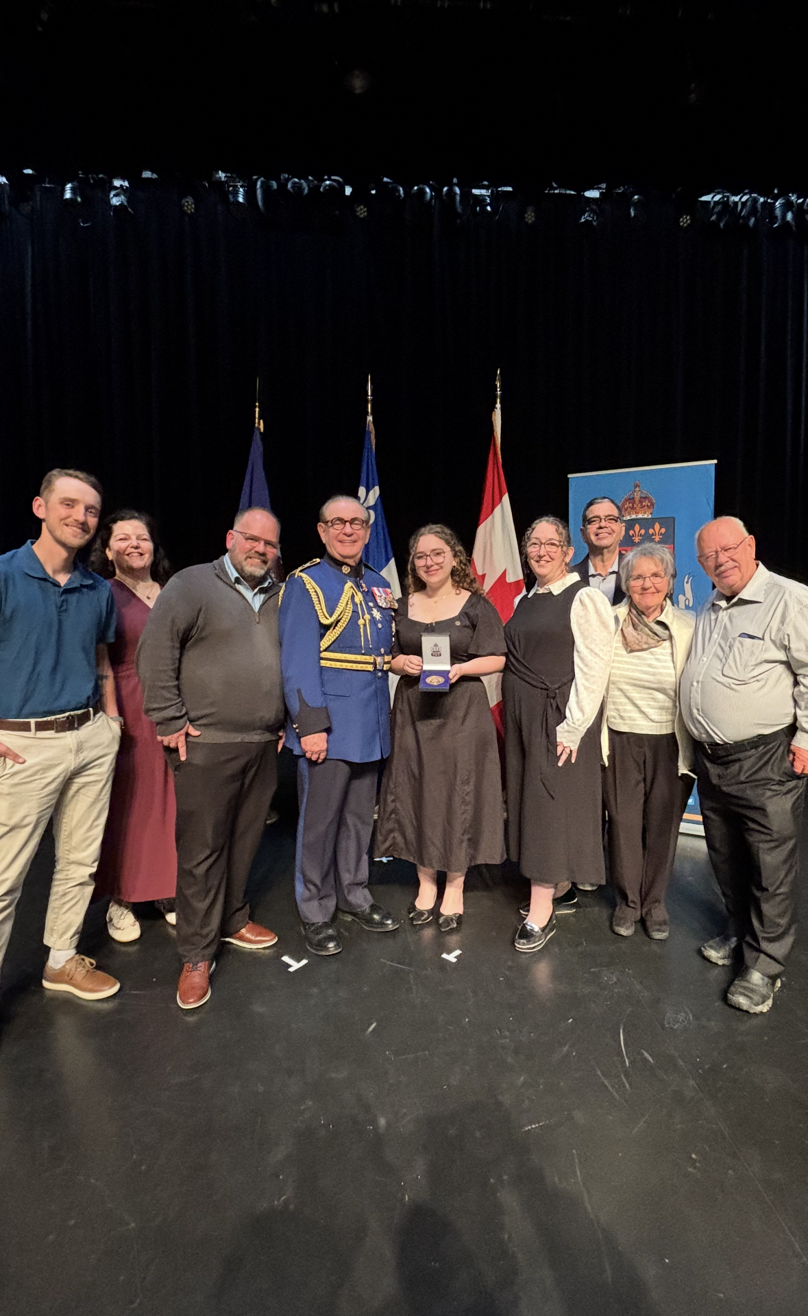 Jade Villecourt a reçu la médaille du lieutenant-gouverneur général du Québec. Photo gracieuseté 