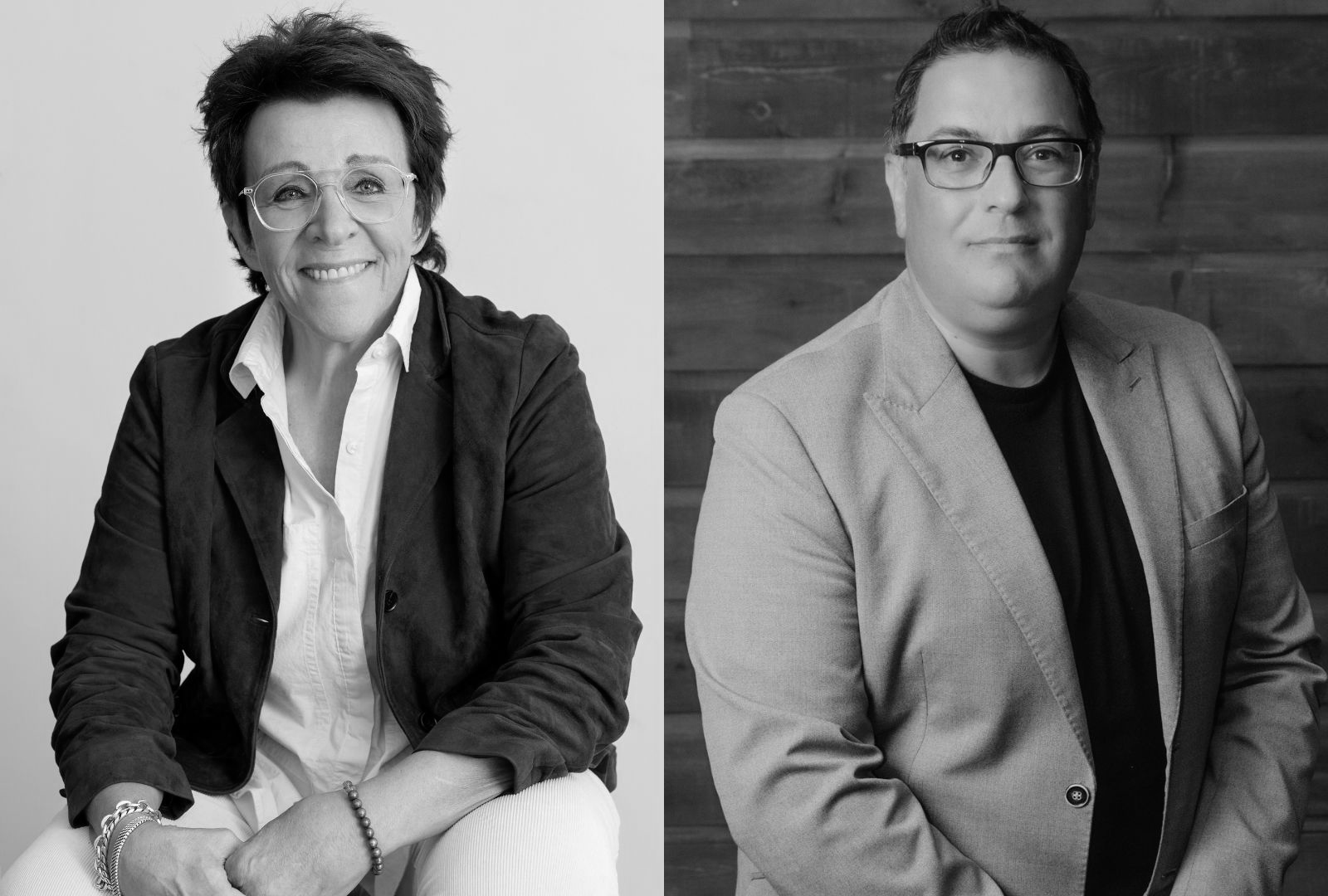 Monique Giroux cède sa place à la présidence de la Maison de la chanson et de la musique du Québec au directeur général du Patriote, Alexandre Gélinas. Photos Julie Artacho et Chloé Castonguay