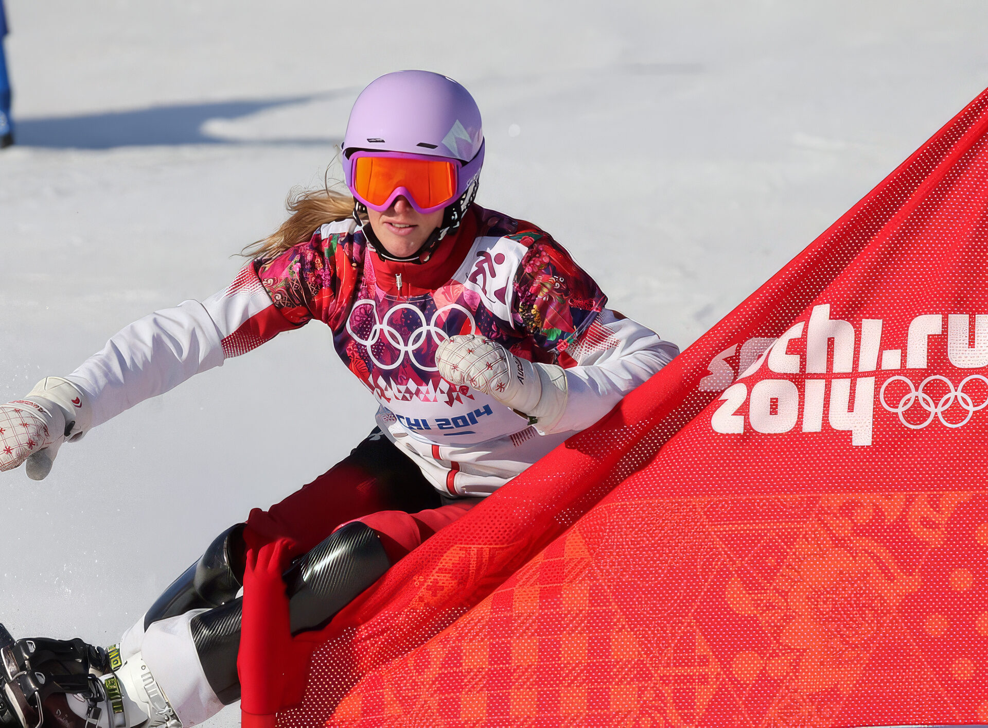  Ariane Lavigne aux Jeux olympiques de Sotchi en 2014.  Photo gracieuseté 