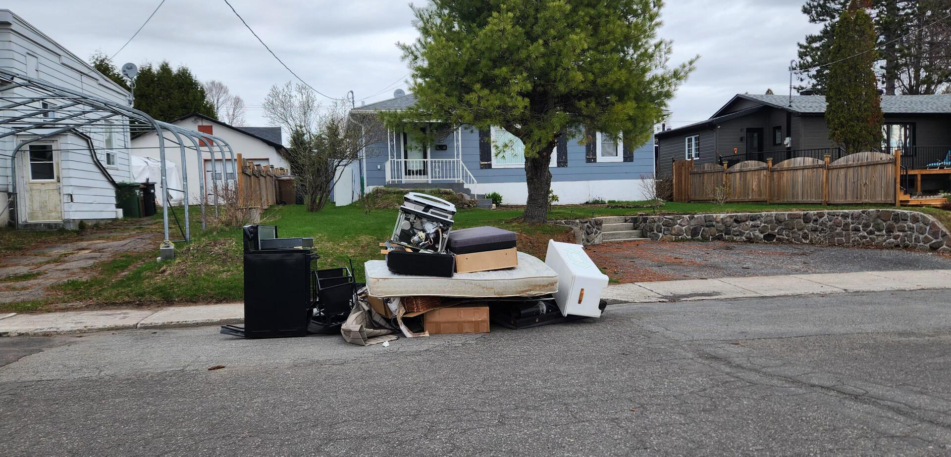 Gestion des encombrants à Sainte-Agathe. Photo gracieuseté 