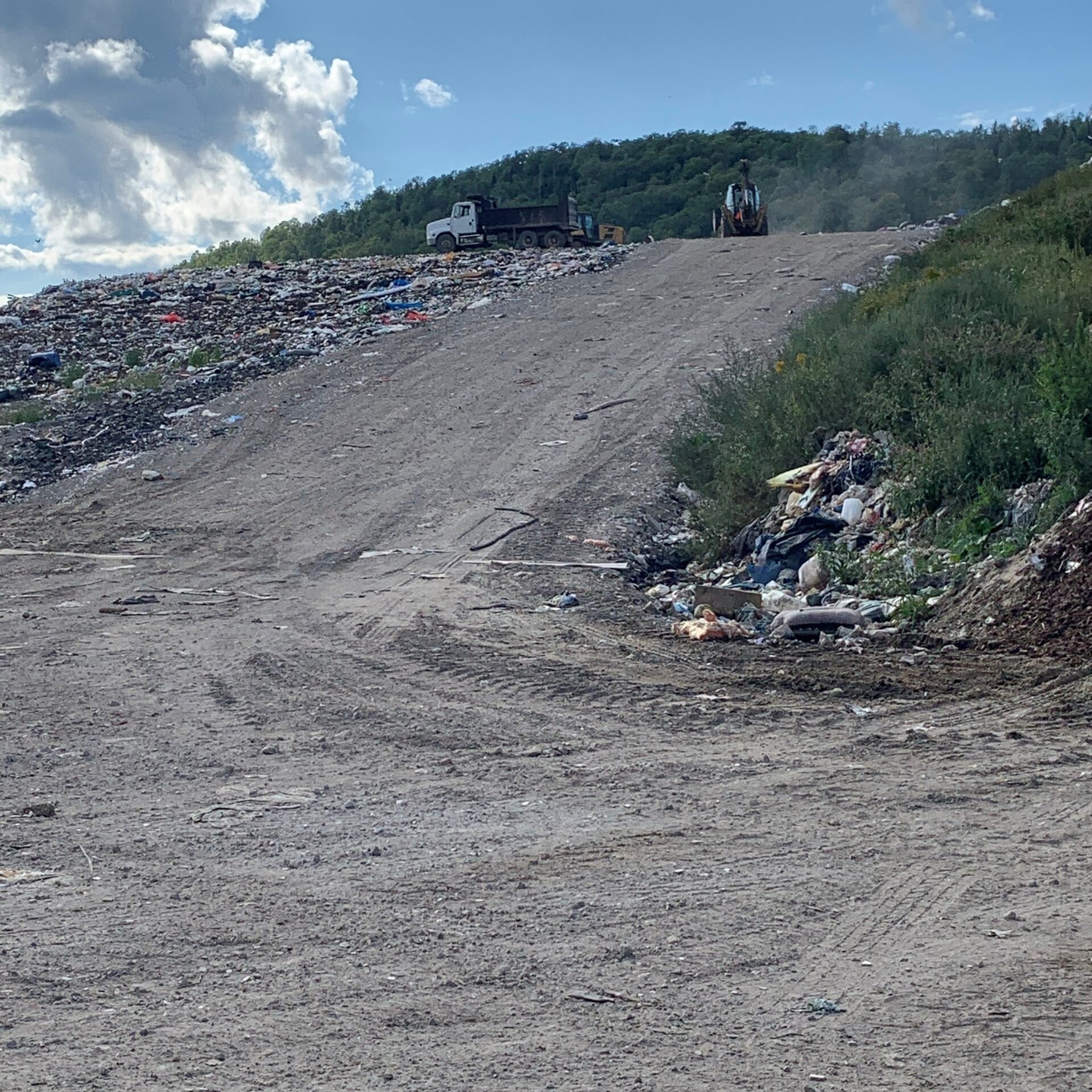 Site d'enfouissement au Complexe environnemental la Rouge. Photo Médialo / Emmanuelle M.-Verschaeve
