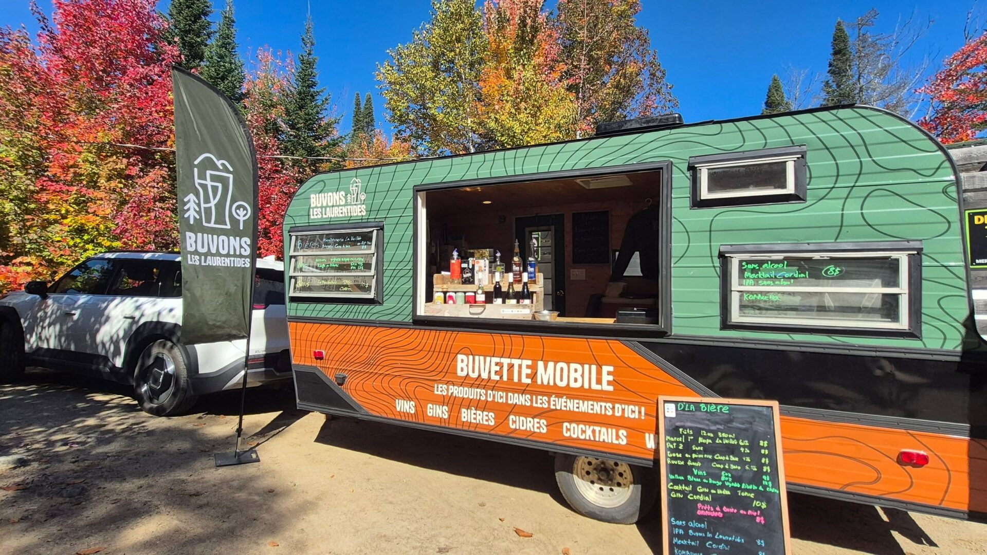 La Buvette Mobile. Photo gracieuseté Buvons Les Laurentides