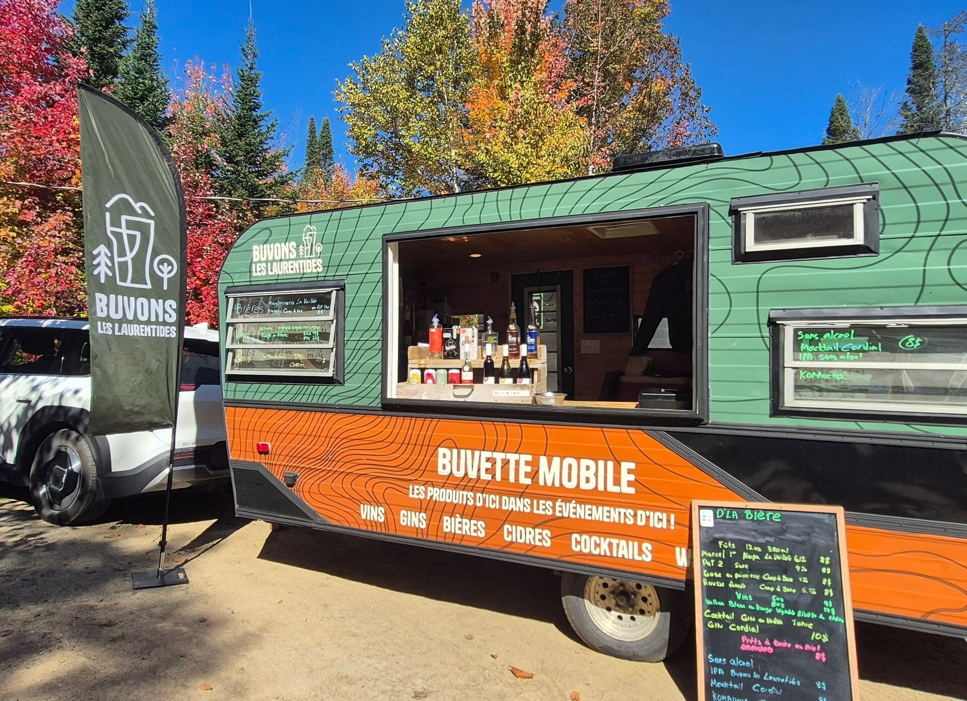 La Buvette Mobile. Photo gracieuseté Buvons Les Laurentides