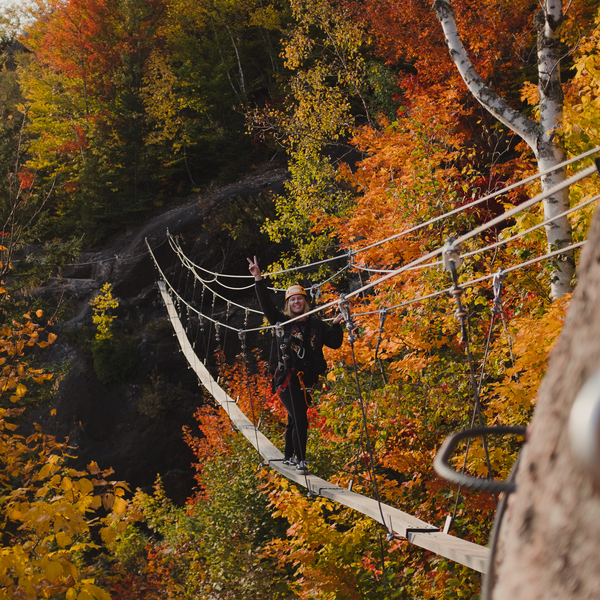 Via Ferrata. Photo gracieuseté Tyroparc