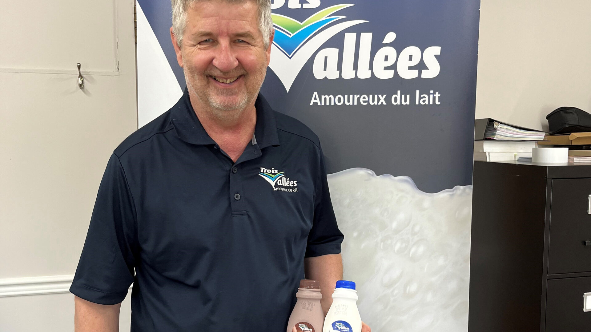 Le directeur général de la Laiterie des trois vallées de Mont-Laurier, Luc Bélanger.
(Photo Medialo - Maxim Ouellette-Legault)
