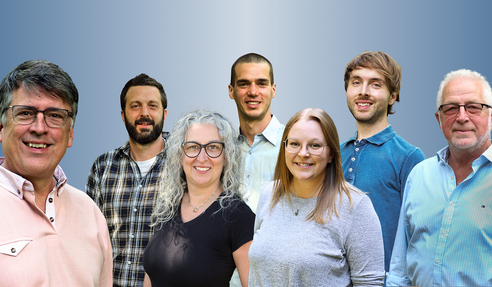 L’Équipe Gilbert Therrien pour Rivière-Rouge : Gilbert Therrien, candidat à la mairie, Michaël Blouin, Karine Bélisle, Alexandre Granger, Cyntia Gagné, Emrick Vienneau, et Alain Otto.
(Photo gracieuseté)