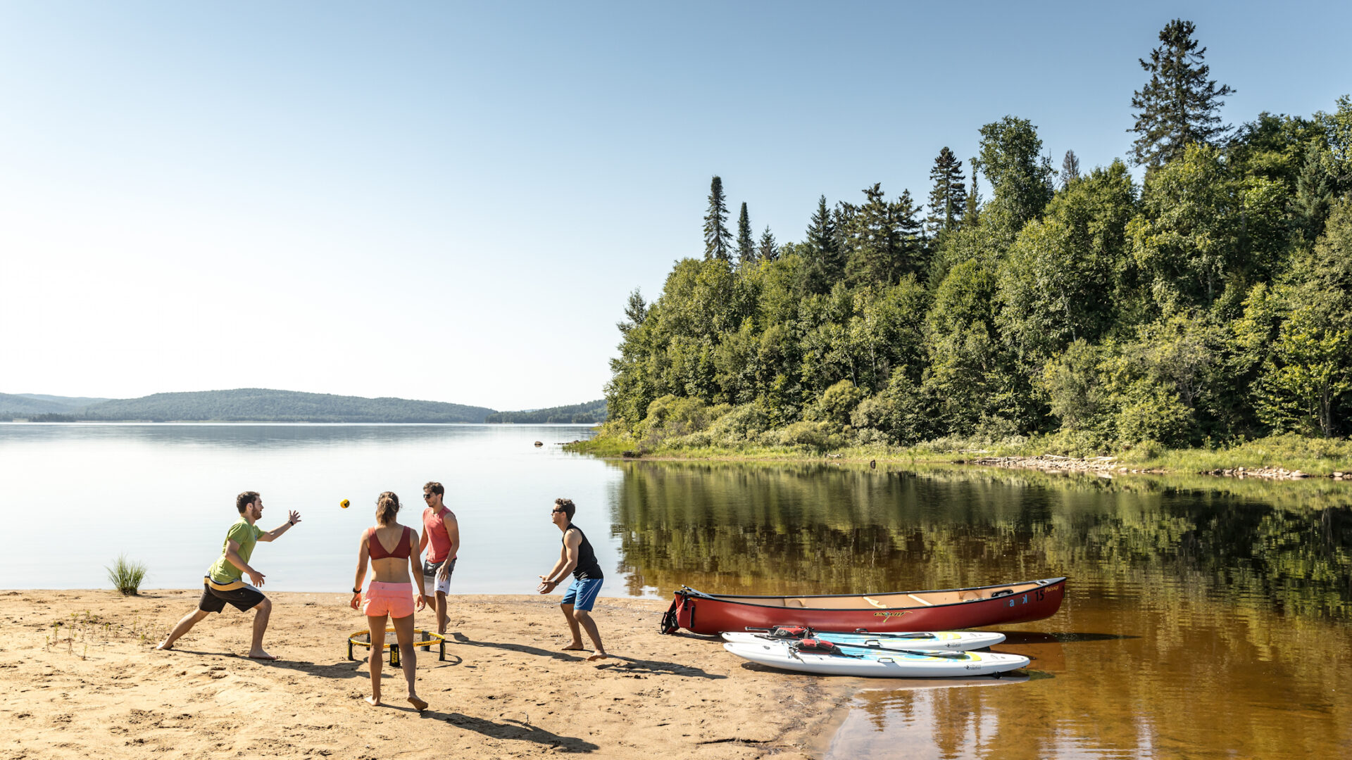 Une petite vue sur l'immensité du réservoir Kiamika dans le parc régional du même nom.
(Photo Martin Dupuis)