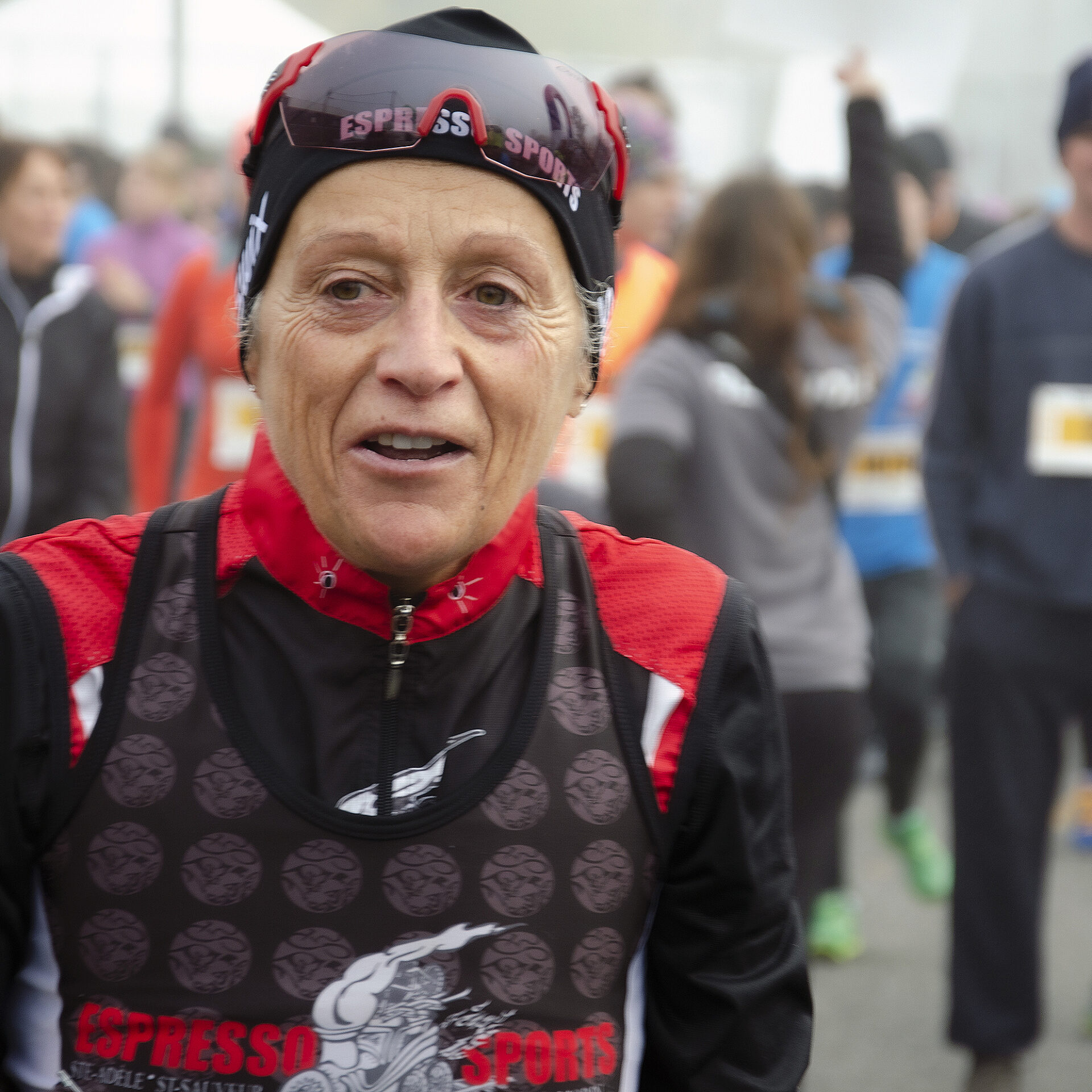 Jacqueline Gareau au Marathon Desjardins de la Vallée de la Rouge, à Rivière-Rouge, son village natal. (Photo Medialo - Archives - Ronald McGregor)