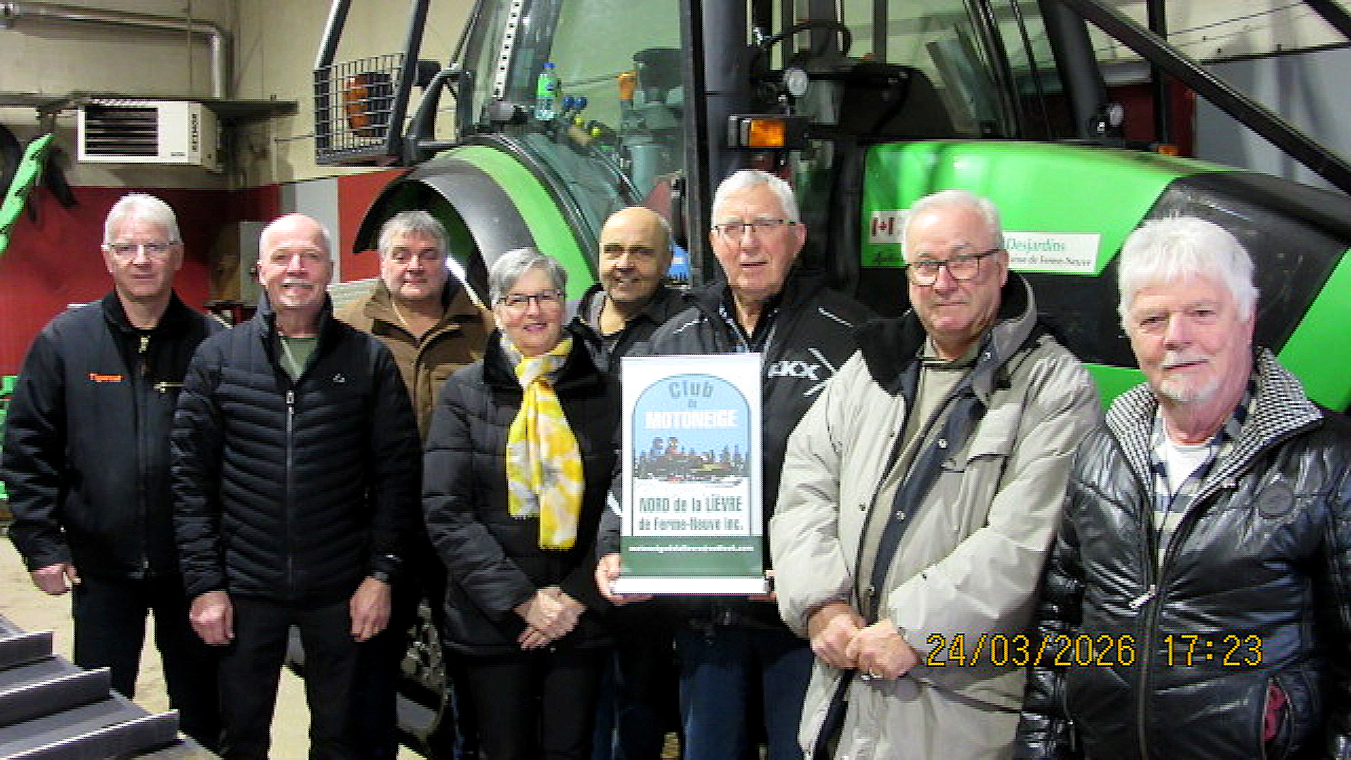 Le conseil administratif du Club de motoneige Nord de la Lièvre de Ferme-Neuve. 
(Photo CMNLFM)