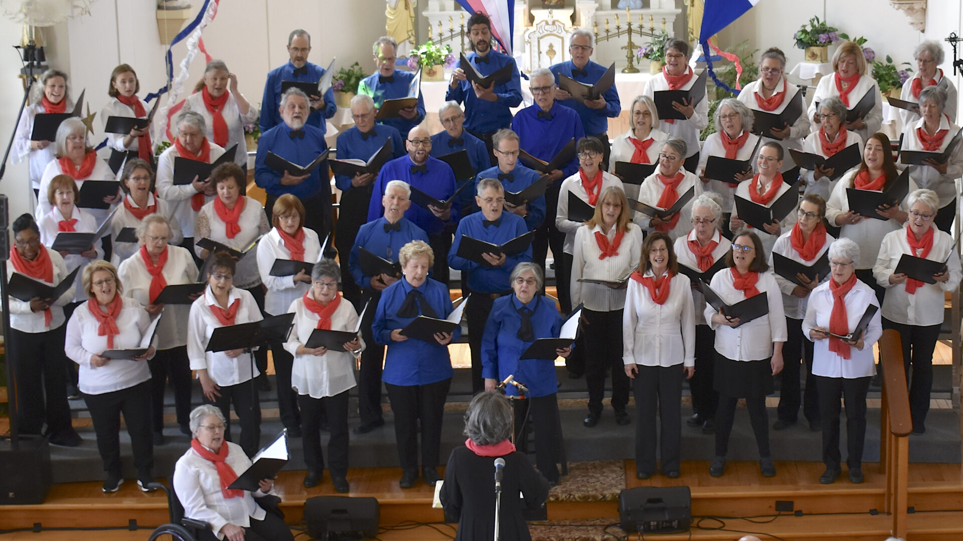 La chorale Harmonie prise sur le vif lors d’un récital.
(Photo gracieuseté)