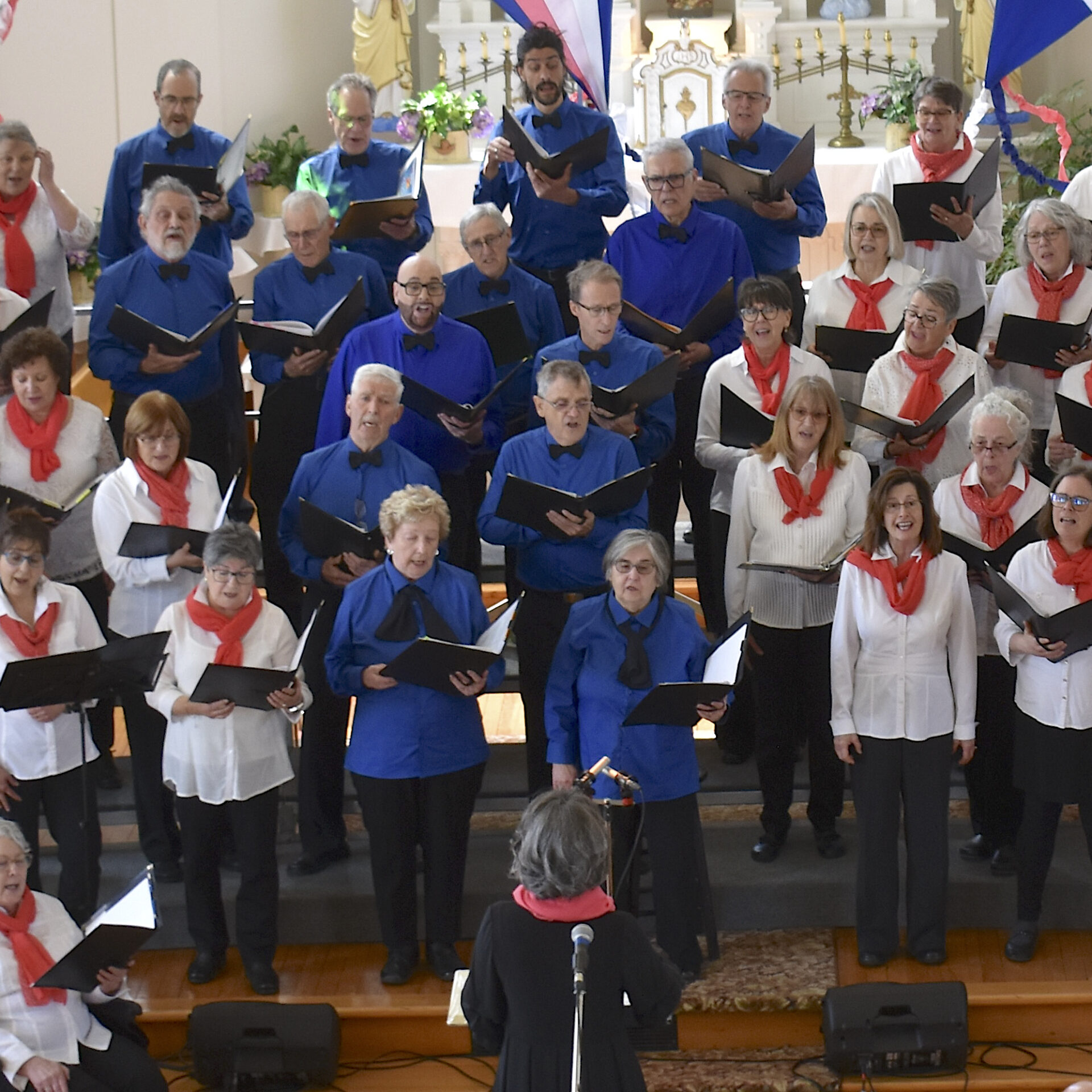 La chorale Harmonie prise sur le vif lors d’un récital.
(Photo gracieuseté)