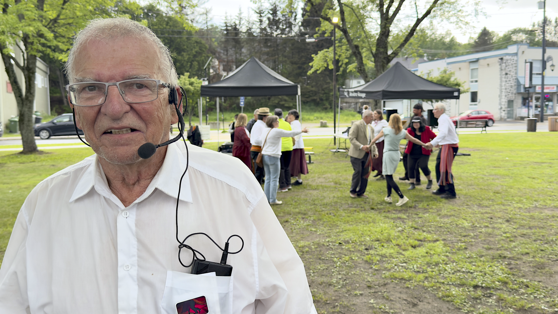 Claude Brun lors de la commémoration de la sauvegarde de la gare de L’Annonciation le 20 juin. (Photo Medialo - Ronald McGregor)