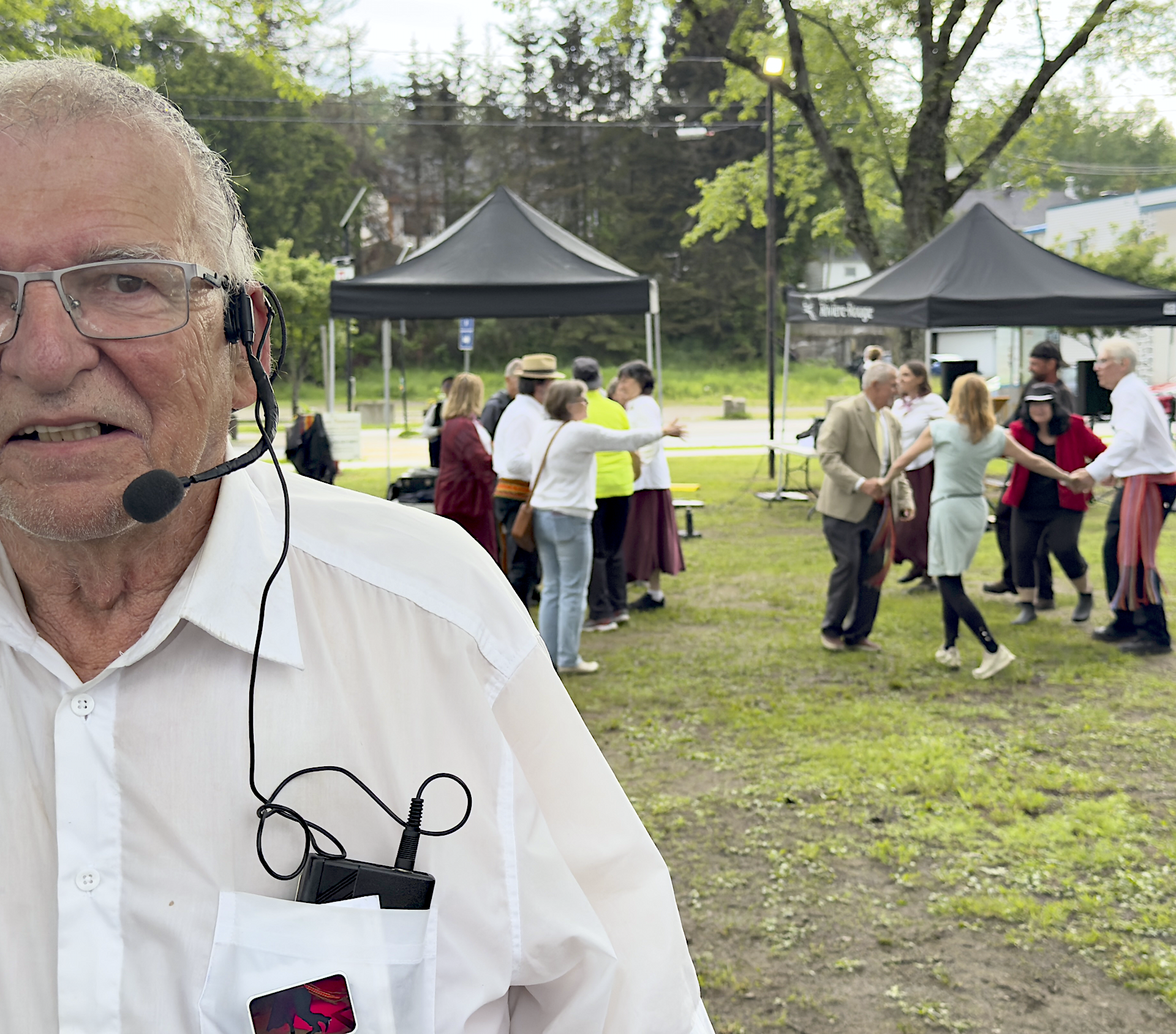 Claude Brun lors de la commémoration de la sauvegarde de la gare de L’Annonciation le 20 juin. (Photo Medialo - Ronald McGregor)