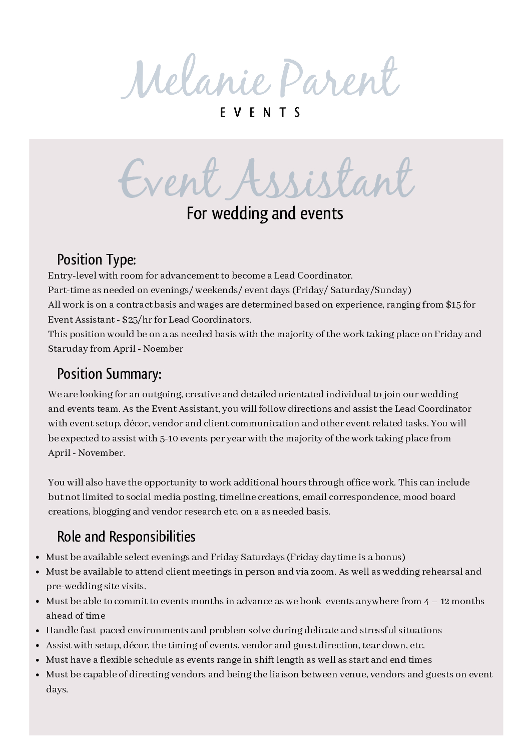 Wedding coordinator job description 60 photos Astyledwedding com