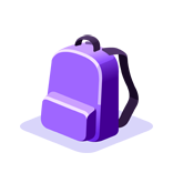 Sac à dos mauve