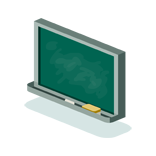 Tableau d'école vert