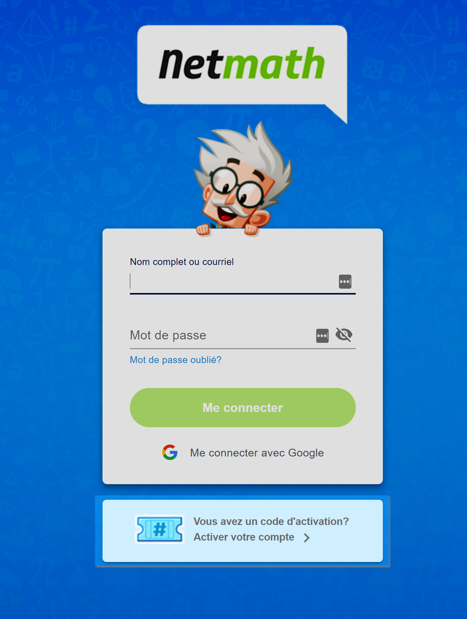Autoformation Netmath Niveau 1 Netmath