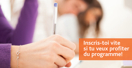inscris toi vite si tu veux participer au programme