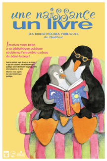 affiche une naissance un livre