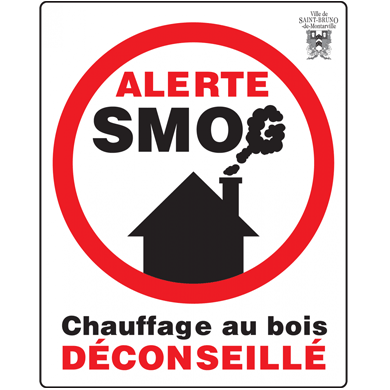 affiche alerte de smog