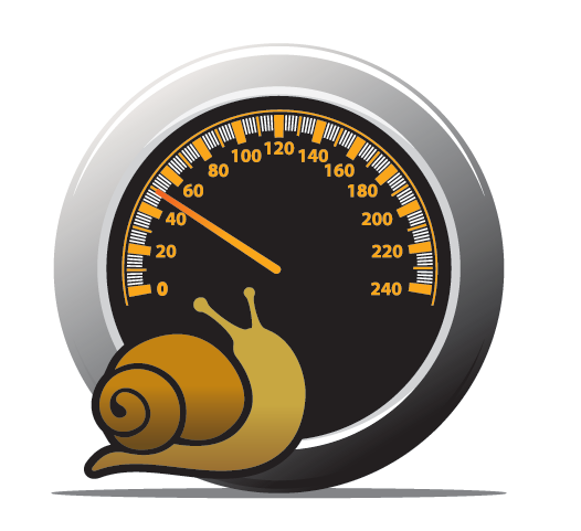 compteur de vitesse avec un escargot
