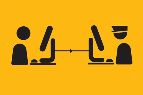 pictogramme de policier