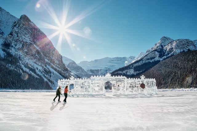 Ice castle at chateau