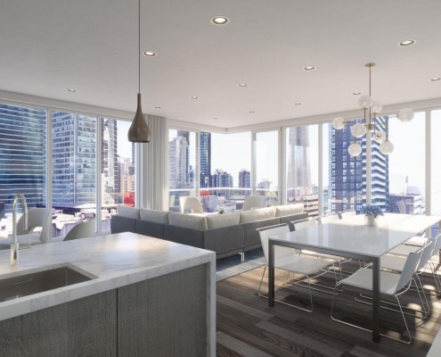 Interior view of 24 Mercer Condos