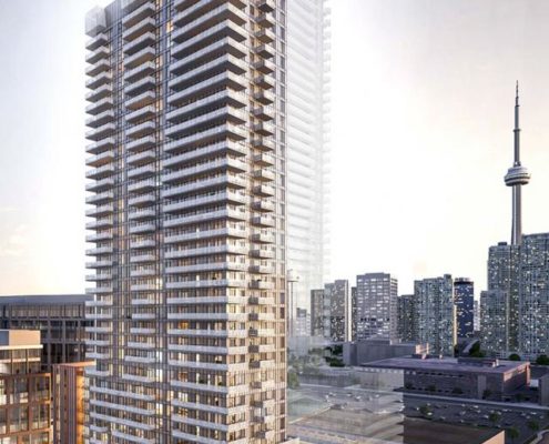 Exterior rendering at Lighthouse Condos East Tower